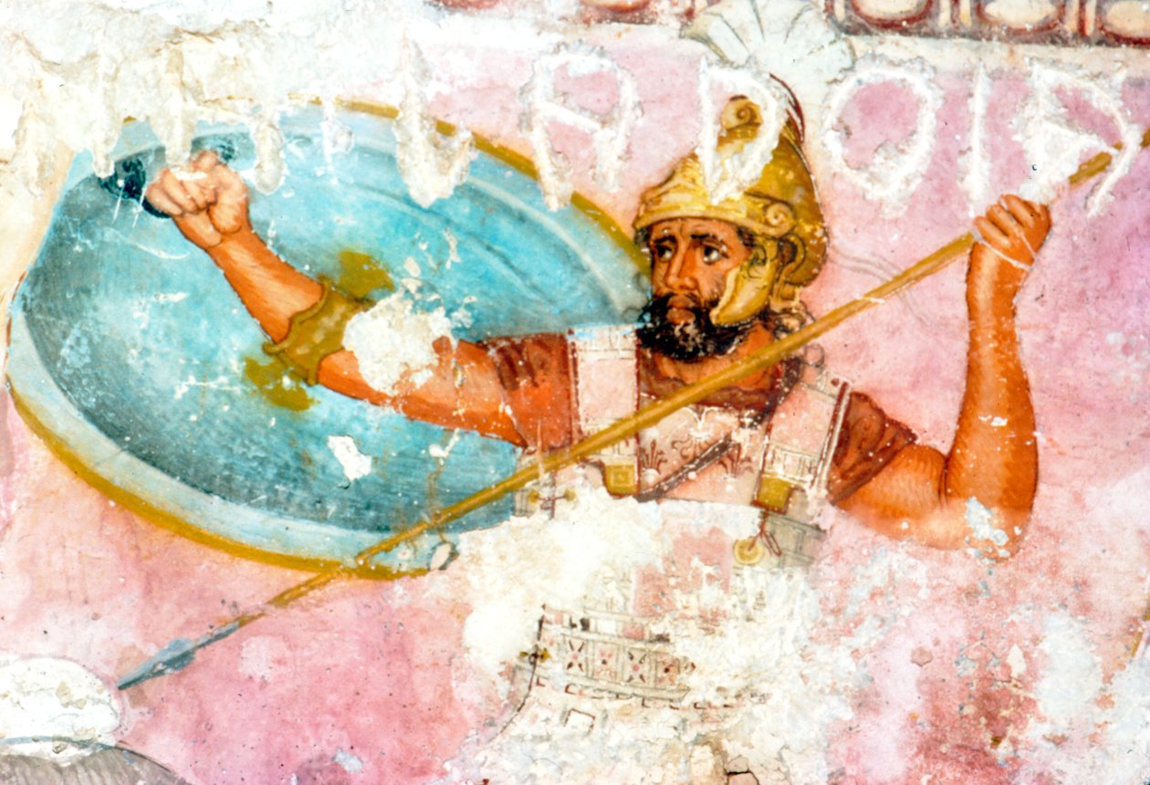 Fragment malarstwa na sarkofagu etruskim z Tarquinia, koniec IV wieku p.n.e autorstwa Unbekannt