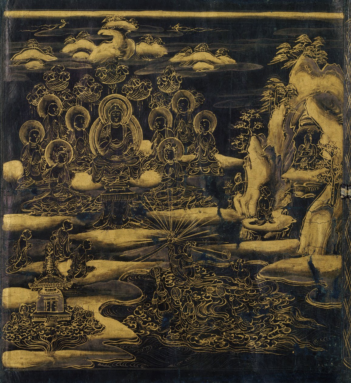 Devadatta, rozdział 12 Sutry Lotosu Hoke-kyo, Daibadatta-bon, XII wiek. autorstwa Unbekannt