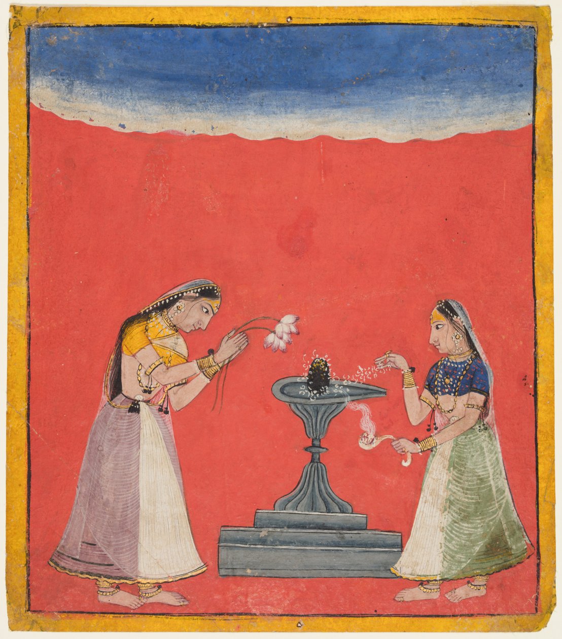 Devagandhari Ragini z Hindola, S. 1700. autorstwa Unbekannt