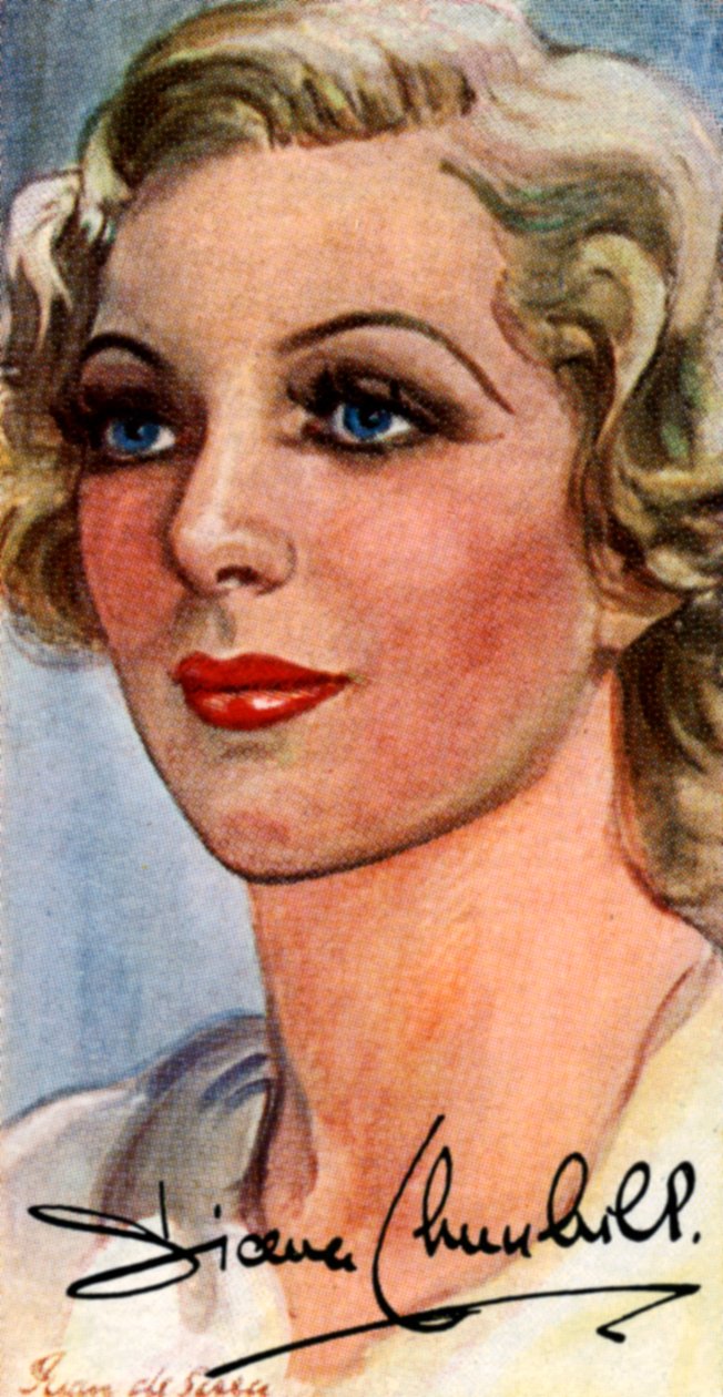 Diana Churchill, 1913-1994, angielska aktorka filmowa i teatralna, XX wiek autorstwa Unbekannt