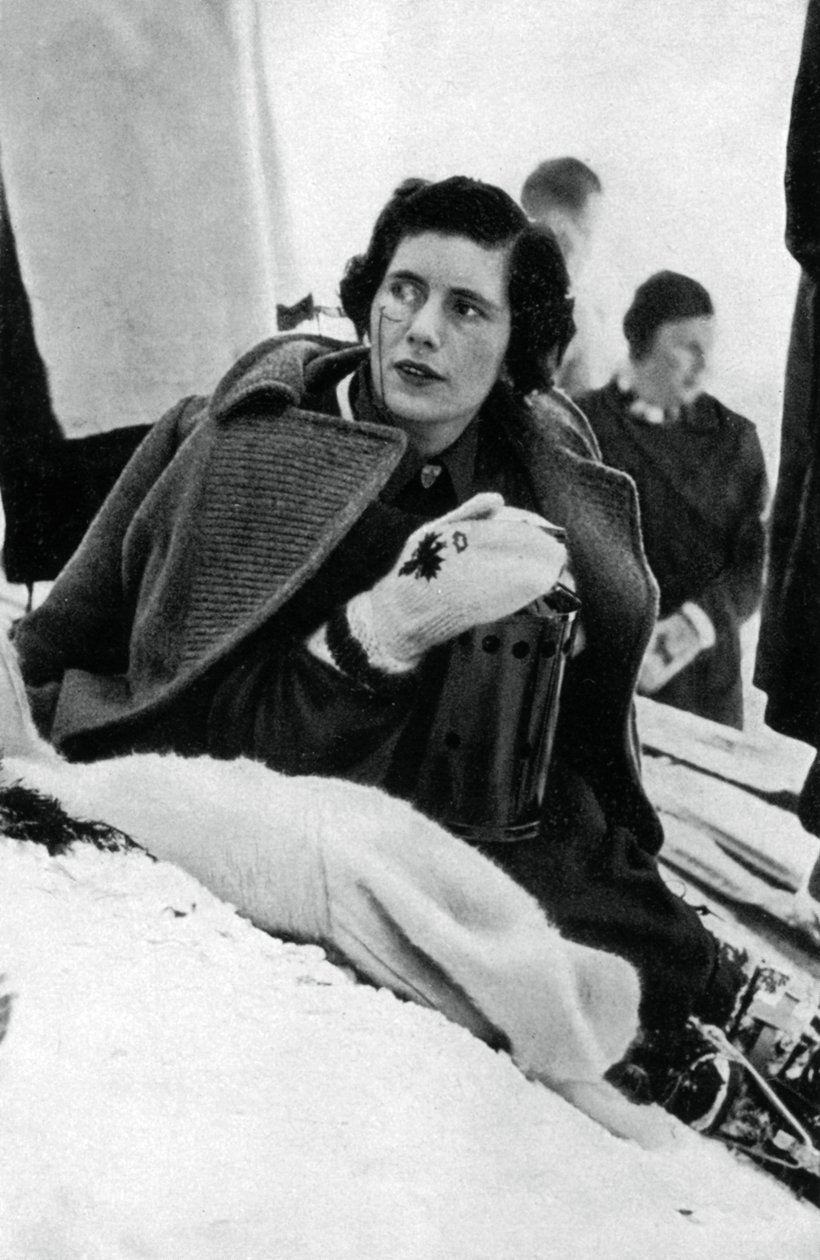 Diana Gordon Lennox, kanadyjska narciarka, Zimowe Igrzyska Olimpijskie, Garmisch-Partenkirchen, Niemcy, 1936 autorstwa Unbekannt