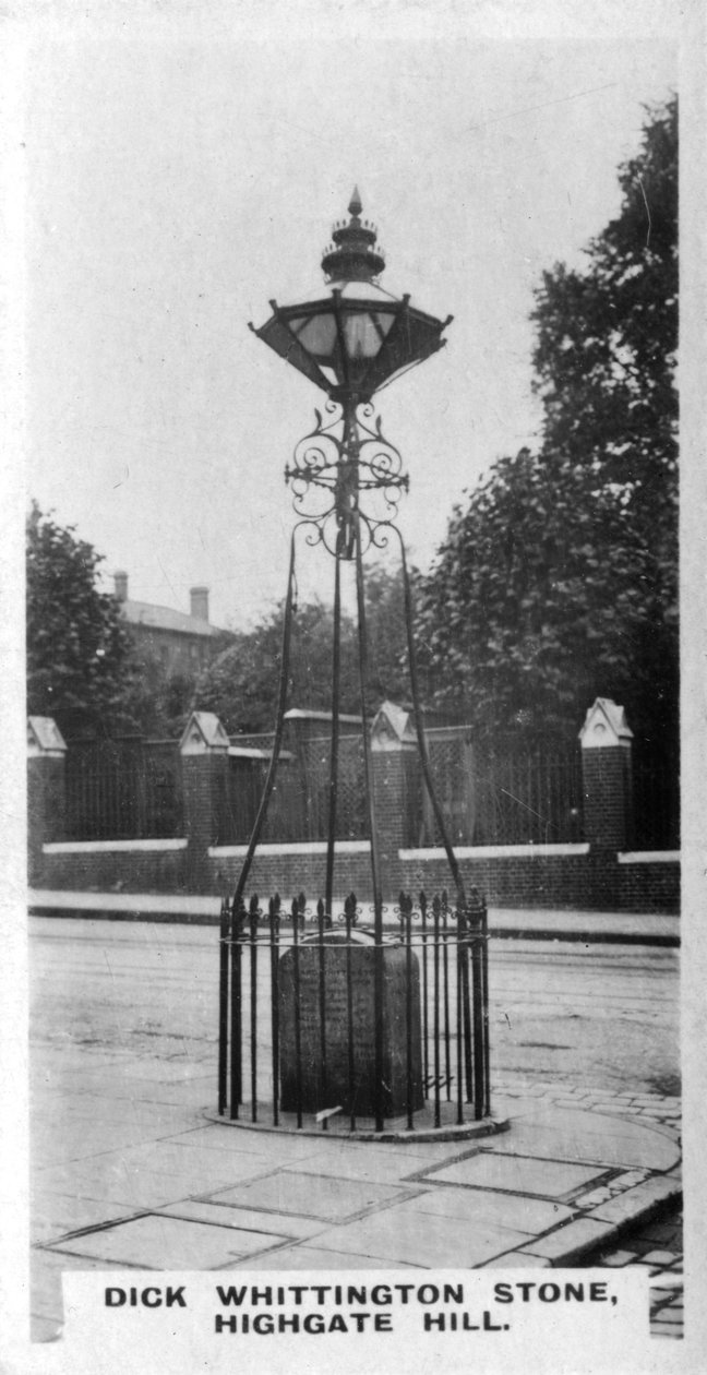 Dick Whittington Stone, Highgate Hill, Londyn, ok. 1920 r. autorstwa Unbekannt