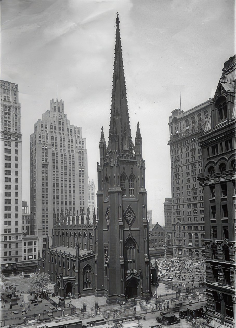 Die Trinity Church w Nowym Jorku. Um 1935 autorstwa Unbekannt
