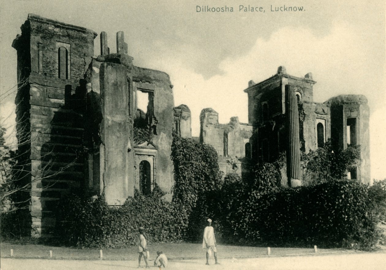 Pałac Dilkoosha, Lucknow. autorstwa Unbekannt