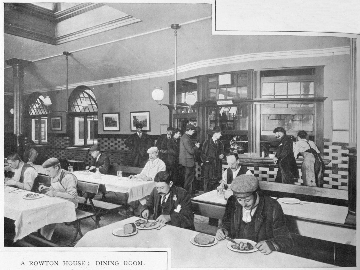 Jadalnia w Rowton House, Hammersmith, Londyn, c1902 1903 autorstwa Unbekannt
