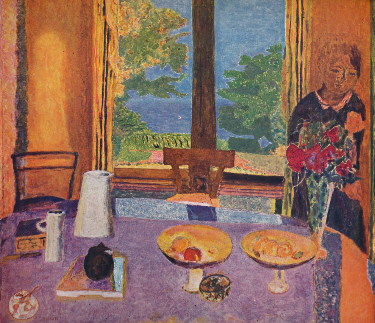 Jadalnia w ogrodzie - Wnętrze, 1937 autorstwa Unbekannt
