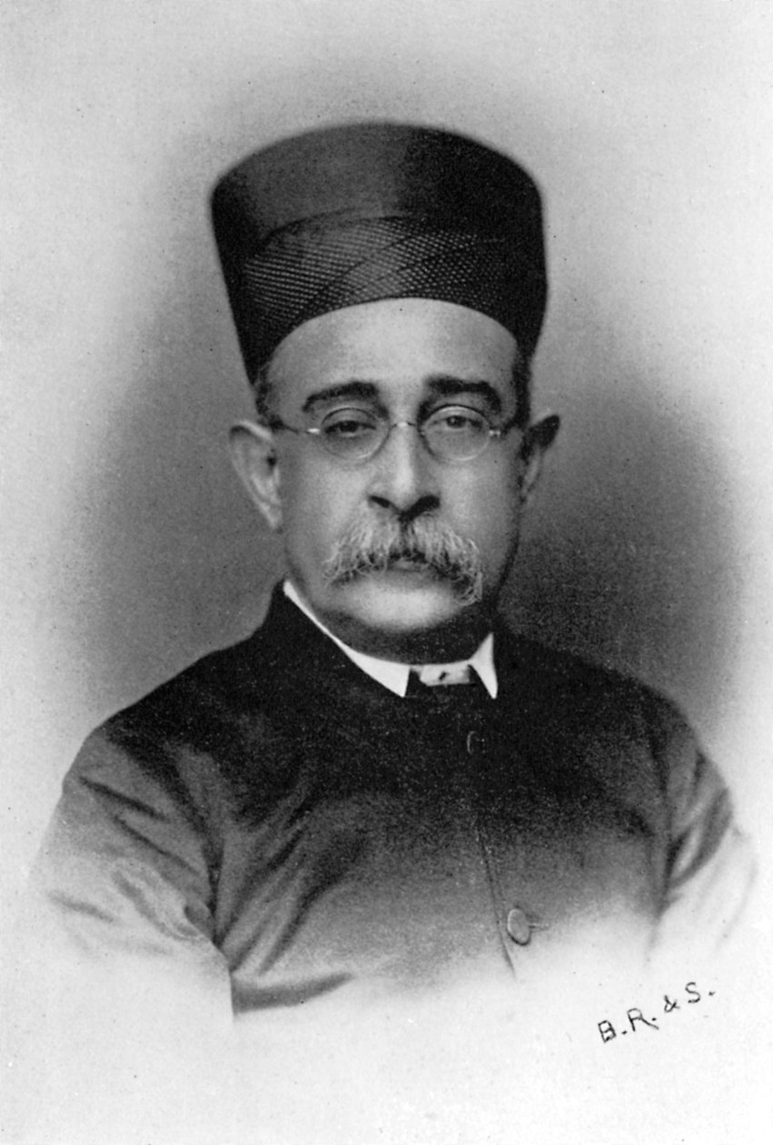 Dinshaw Edulji Wacha, indyjski polityk Parsi, 1902-1903 autorstwa Unbekannt
