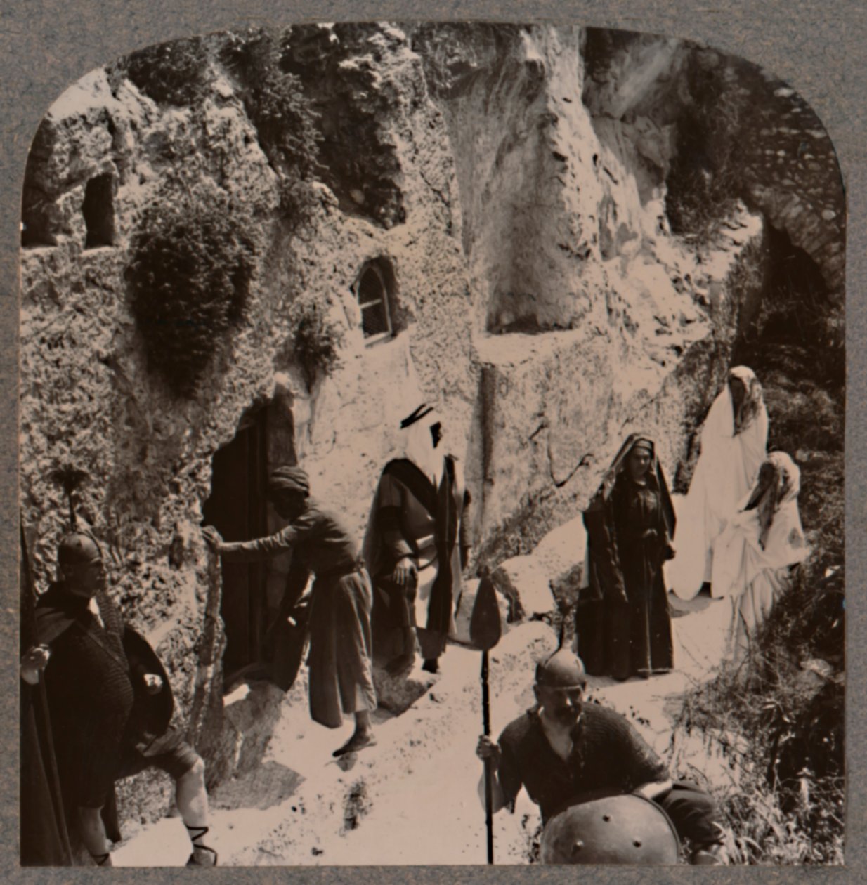 Uczniowie z kobietami, wcześnie przy Grobie Chrystusa, ok. 1900 autorstwa Unbekannt