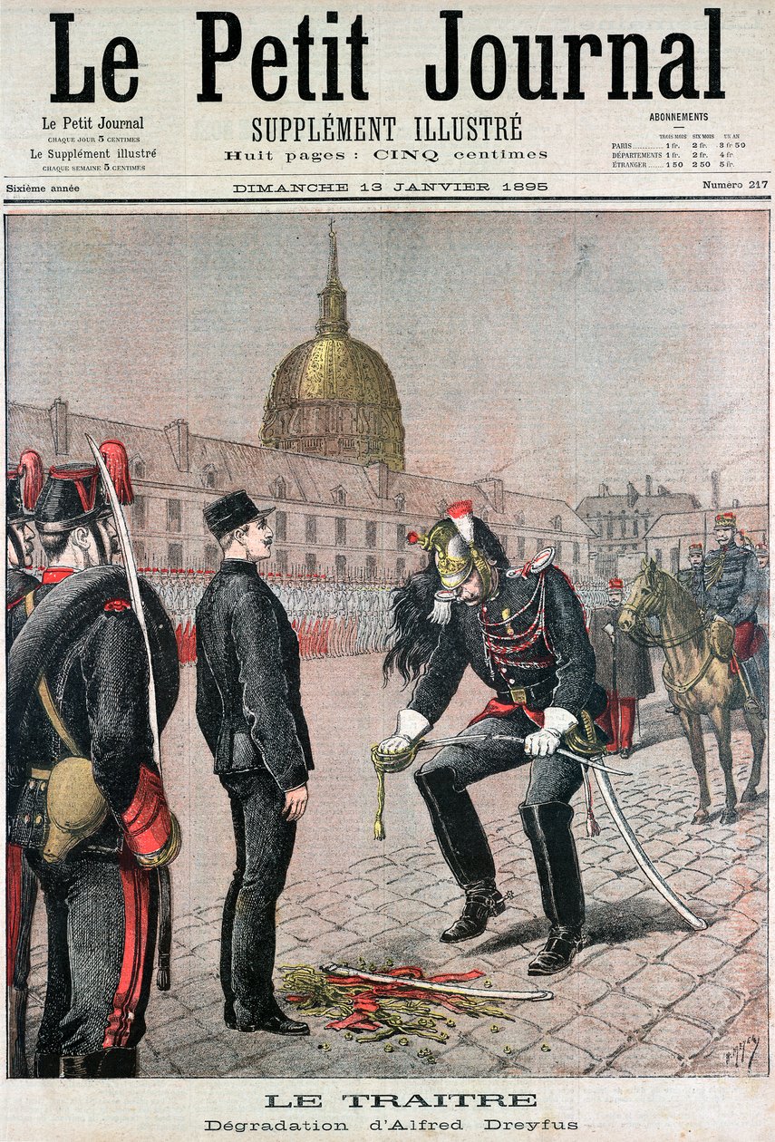 Hańba Alberta Dreyfusa, 1895 autorstwa Unbekannt