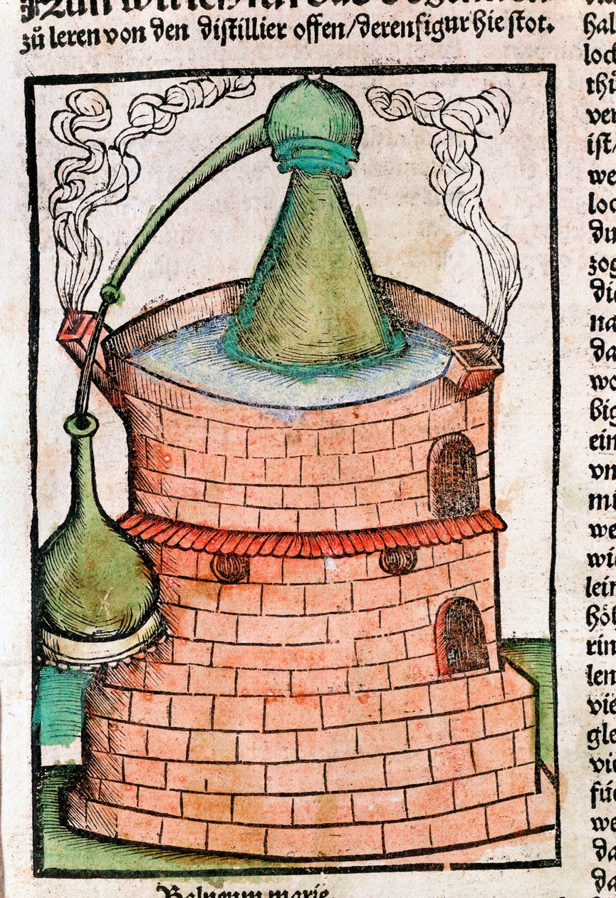 Destylacja, 1500 autorstwa Unbekannt