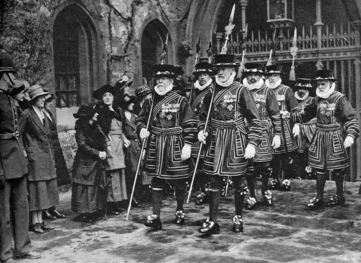 Dystrybucja Wielkich Pieniędzy przez Yeomen Warders, Tower of London, 1926-1927 autorstwa Unbekannt