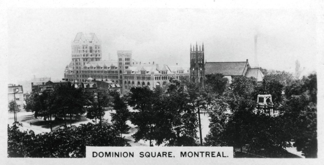 Dominion Square, Montreal, Kanada, ok. 1920 r. autorstwa Unbekannt