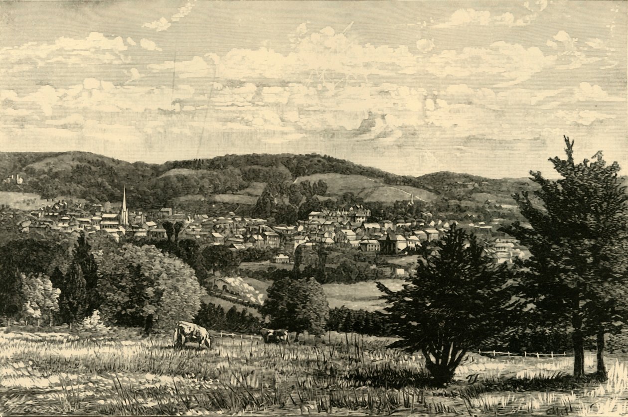Dorking, z Drogi do Denbies, 1898. autorstwa Unbekannt