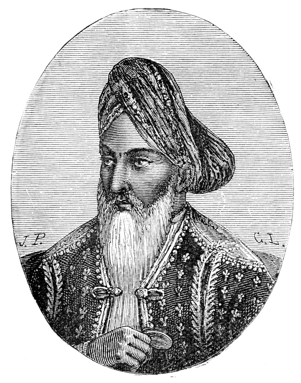 Dost Muhammad Khan, władca Afganistanu, XIX w. autorstwa Unbekannt