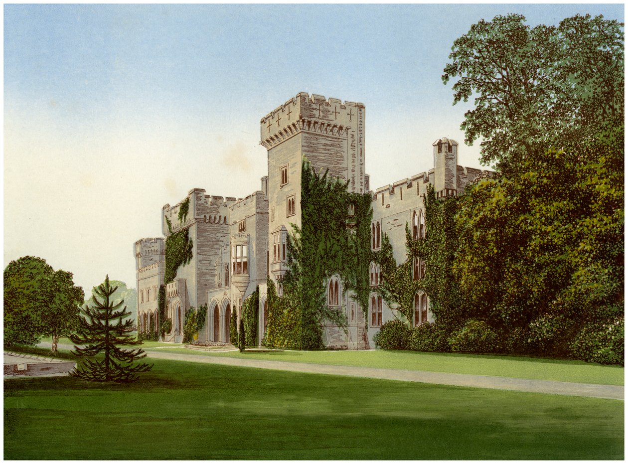 Zamek Downton, Herefordshire, dom Baroneta Boughtona, ok. 1880 r. autorstwa Unbekannt