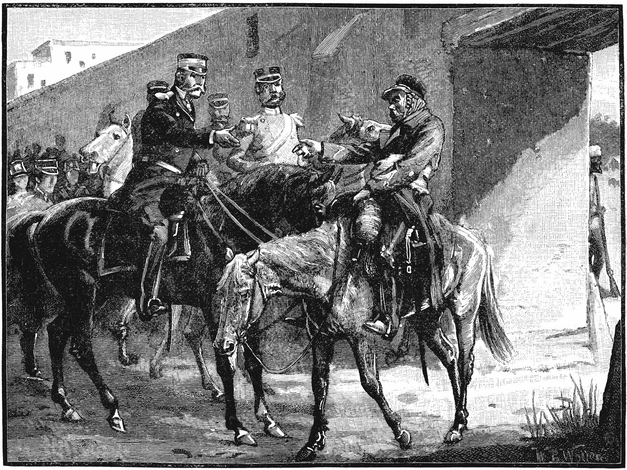 Dr Brydon przybywający do Jelalabad z wiadomościami o śmierci Brytyjczyków, pierwsza wojna anglo-afgańska, 1842, c1885 autorstwa Unbekannt