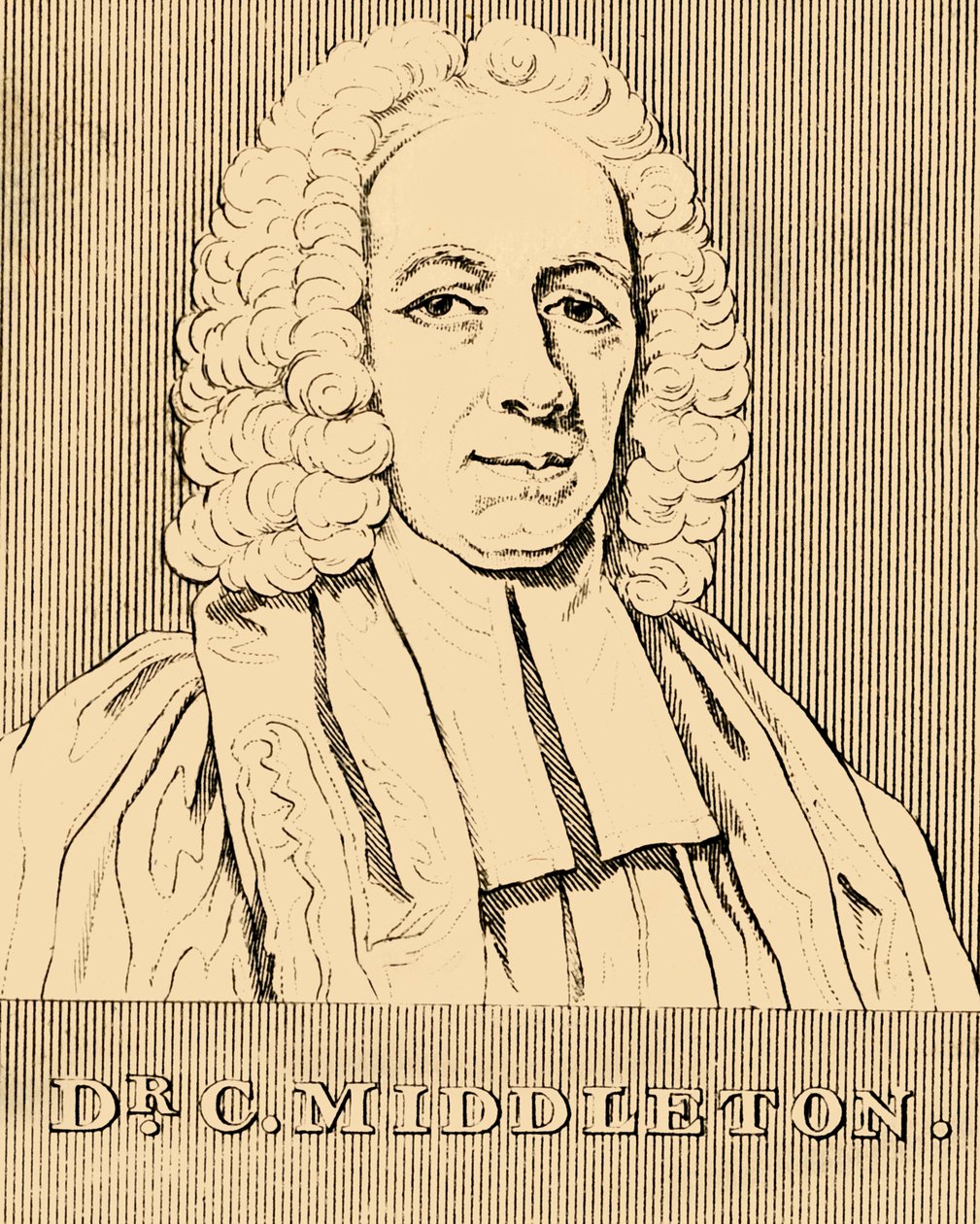 Dr C. Middleton, 1683-1750, 1830. autorstwa Unbekannt
