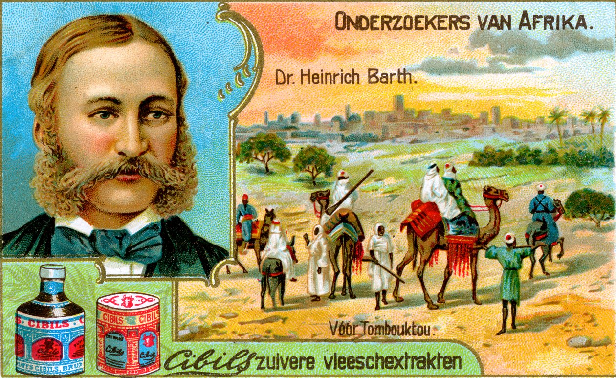 Dr Heinrich Barth, niemiecki geograf i odkrywca, ok. 1900 r. autorstwa Unbekannt