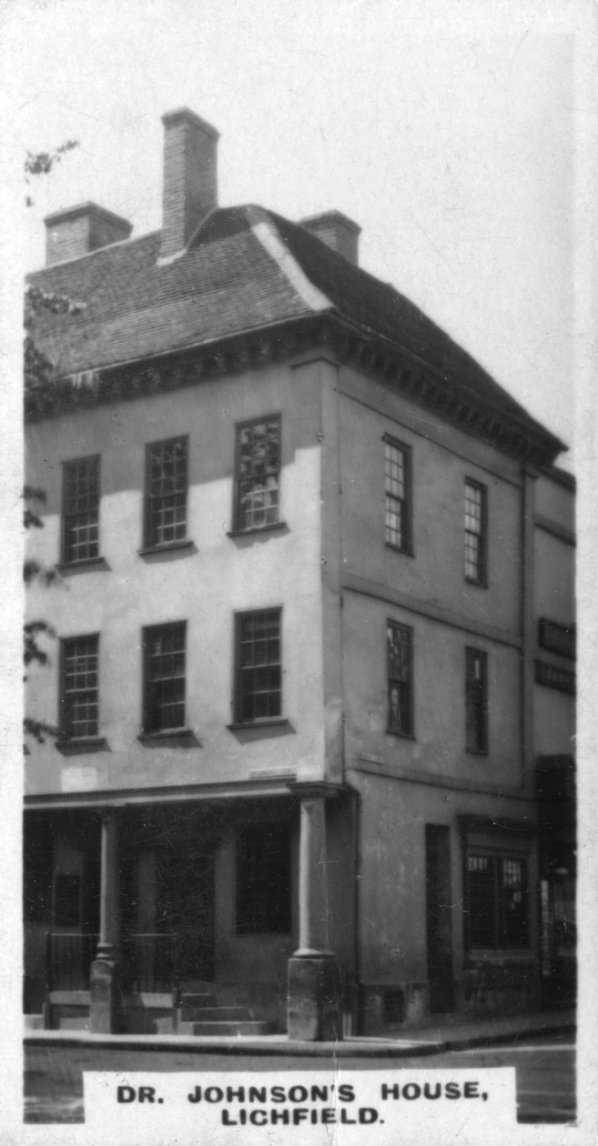 Dom dr Johnsona, Lichfield, Staffordshire, ok. 1920 r. autorstwa Unbekannt