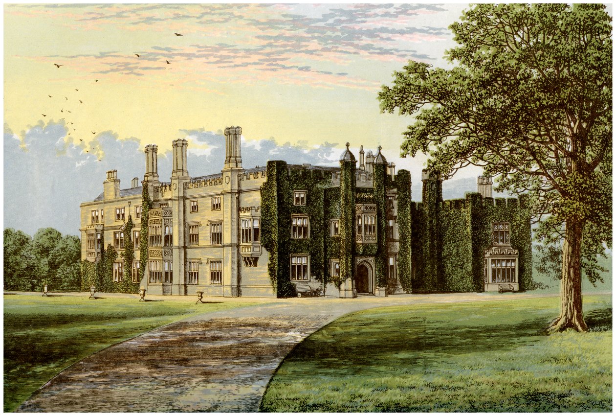 Drakelowe Hall, Derbyshire, dom Baroneta Gresleya, ok. 1880 r. autorstwa Unbekannt