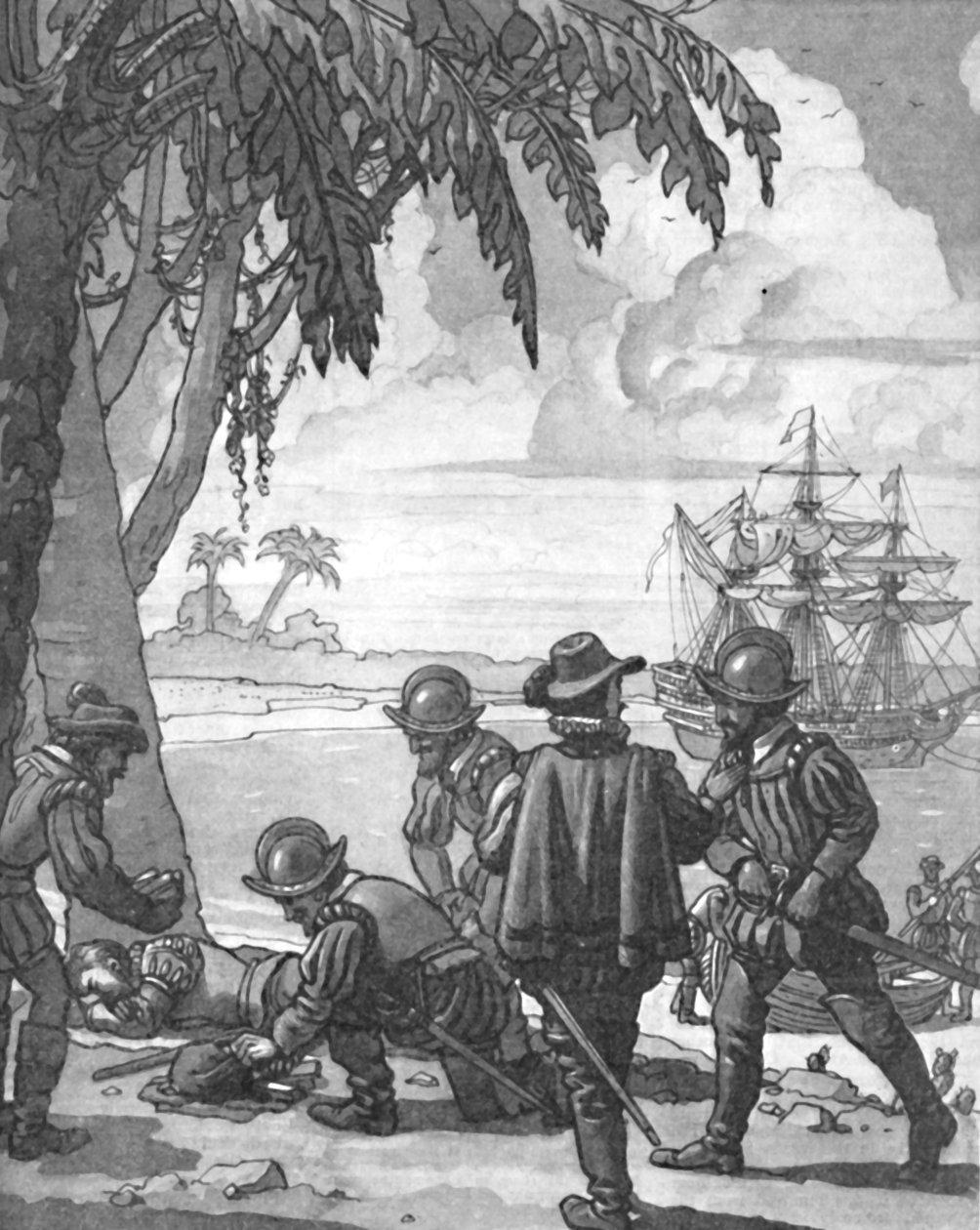 Drakes Wielka niespodzianka dla śpiącego człowieka, c1934 autorstwa Unbekannt