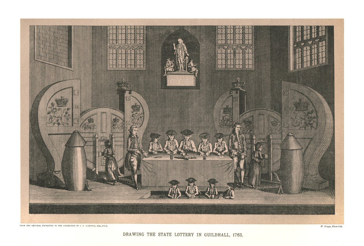 Losowanie Loterii Państwowej, 1763, 1886 autorstwa Unbekannt