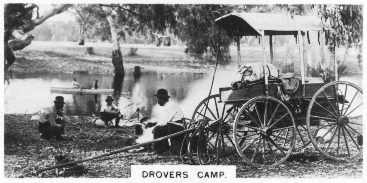 Obóz Poganiaczy, Australia, 1928 autorstwa Unbekannt