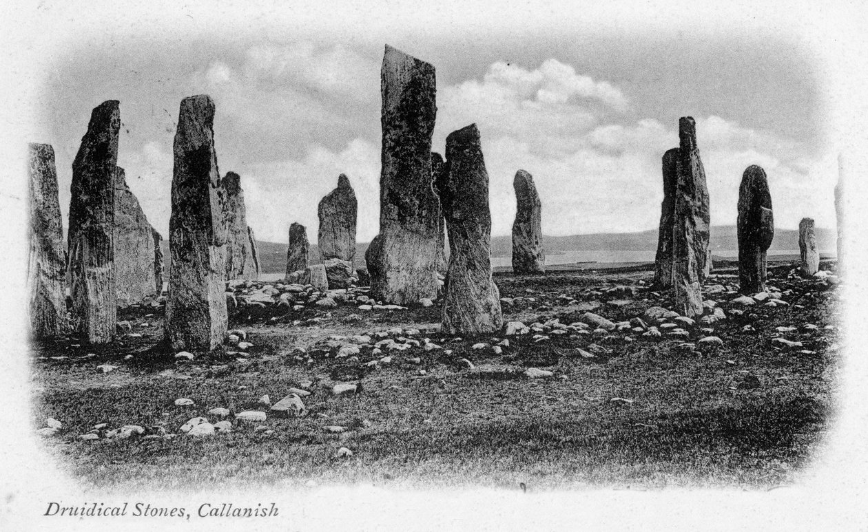 Kamienie Druidical, Callanish, Isle of Lewis, Western Isles, Szkocja, 1902 autorstwa Unbekannt