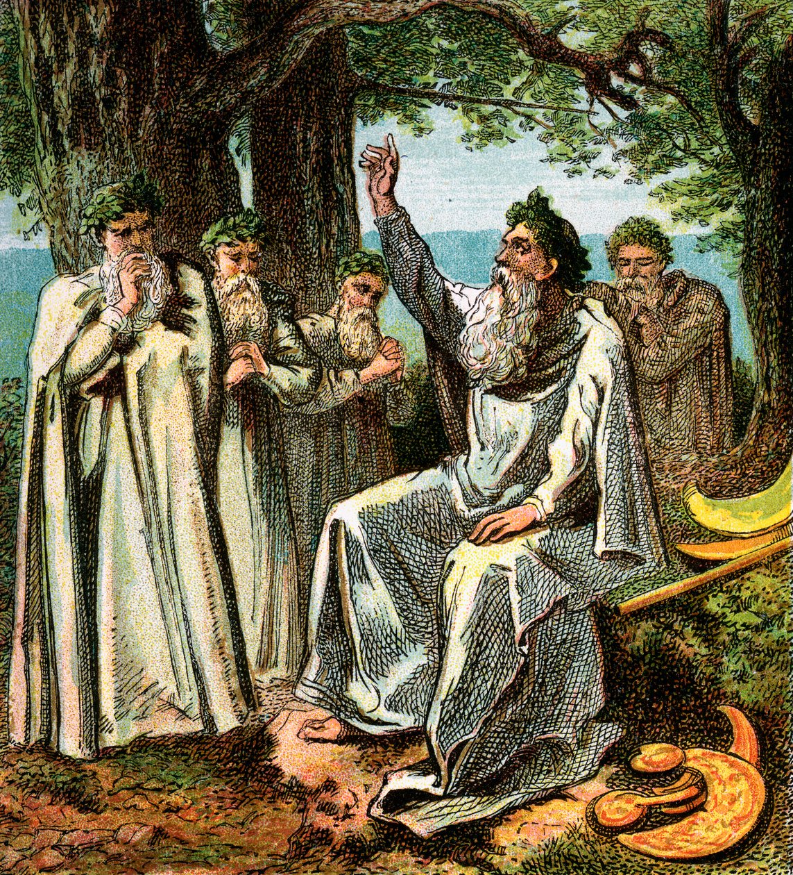 Druidzi, czyli brytyjscy kapłani, ok. 1850 r. autorstwa Unbekannt
