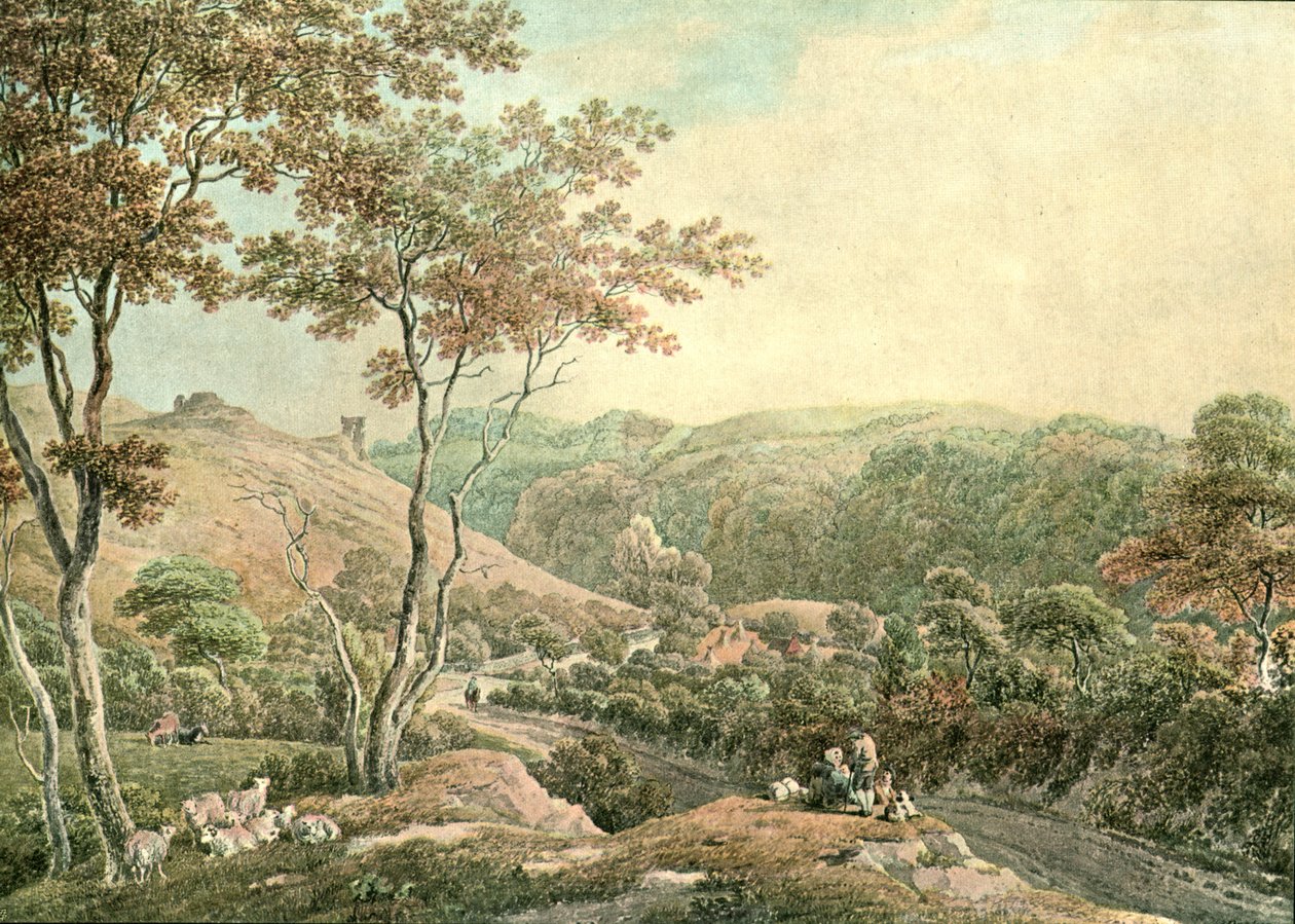 Zamek Drysllwyn, Carmarthenshire, ok. 1900. autorstwa Unbekannt