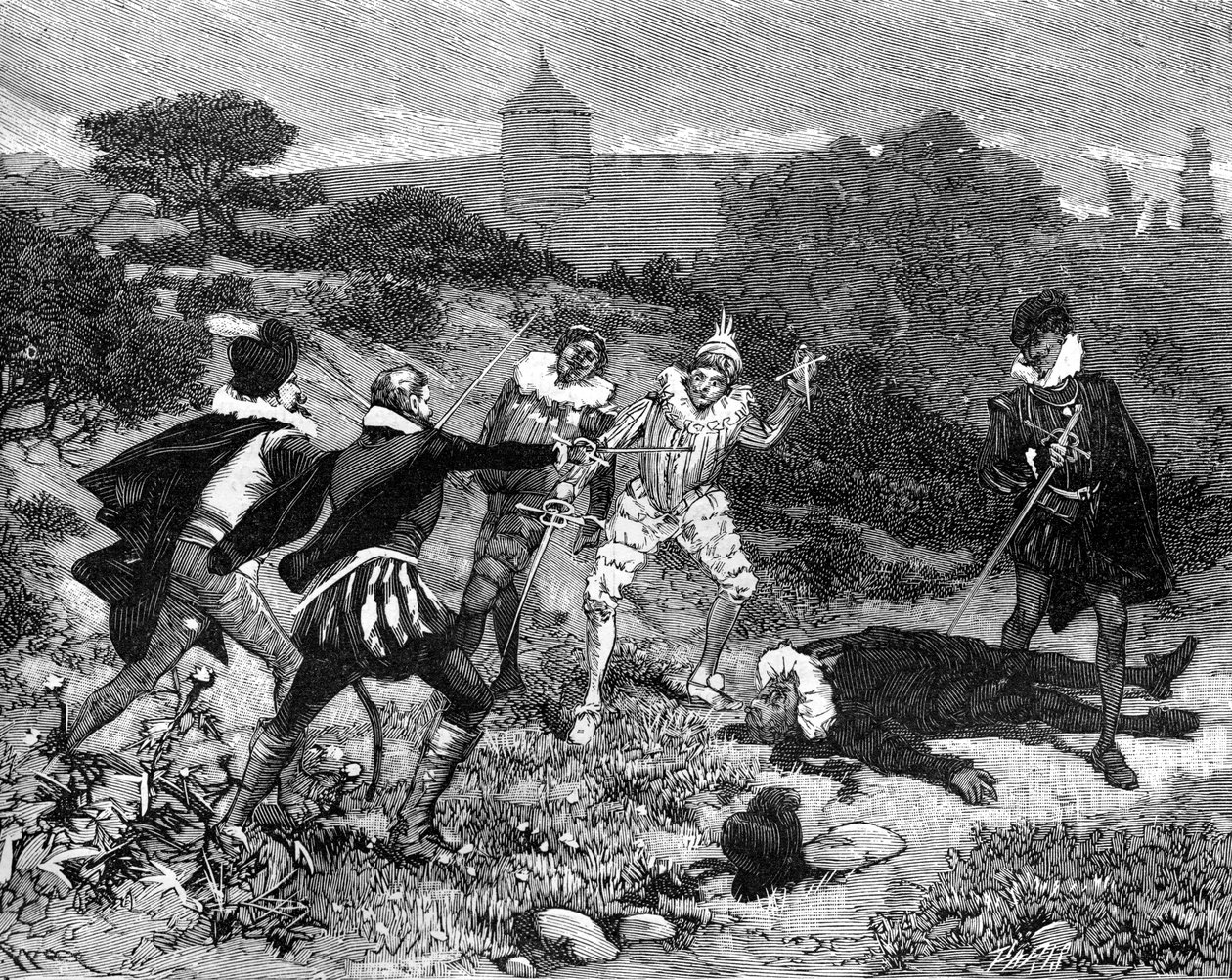 Pojedynek Mignonów, 27 kwietnia 1578 1882-1884 autorstwa Unbekannt