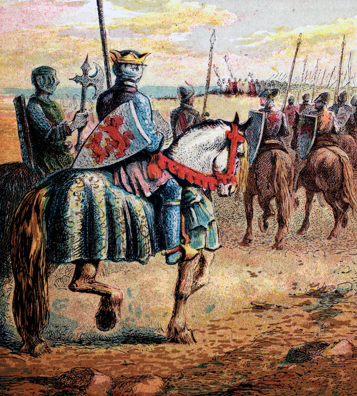 Książę Robert jedzie do Palestyny, XI wiek, ok. 1850 autorstwa Unbekannt