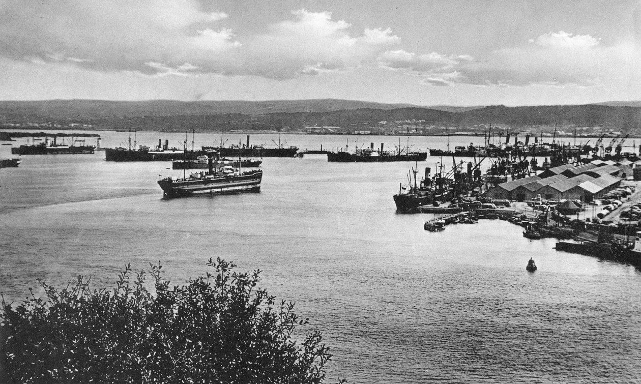 Port Durban z Bluff, Republika Południowej Afryki autorstwa Unbekannt