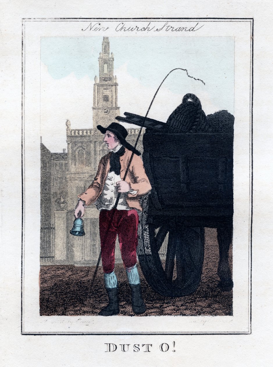 Dust O!, New Church, Strand, Londyn, 1805 autorstwa Unbekannt