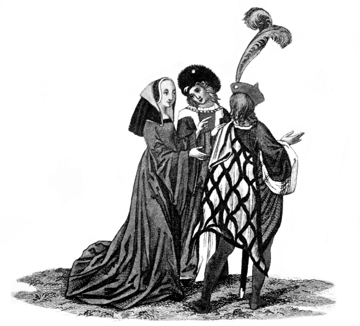 Wczesne nakrycie głowy w kształcie piramidy, koniec XV-początek XVI wieku, 1910 autorstwa Unbekannt