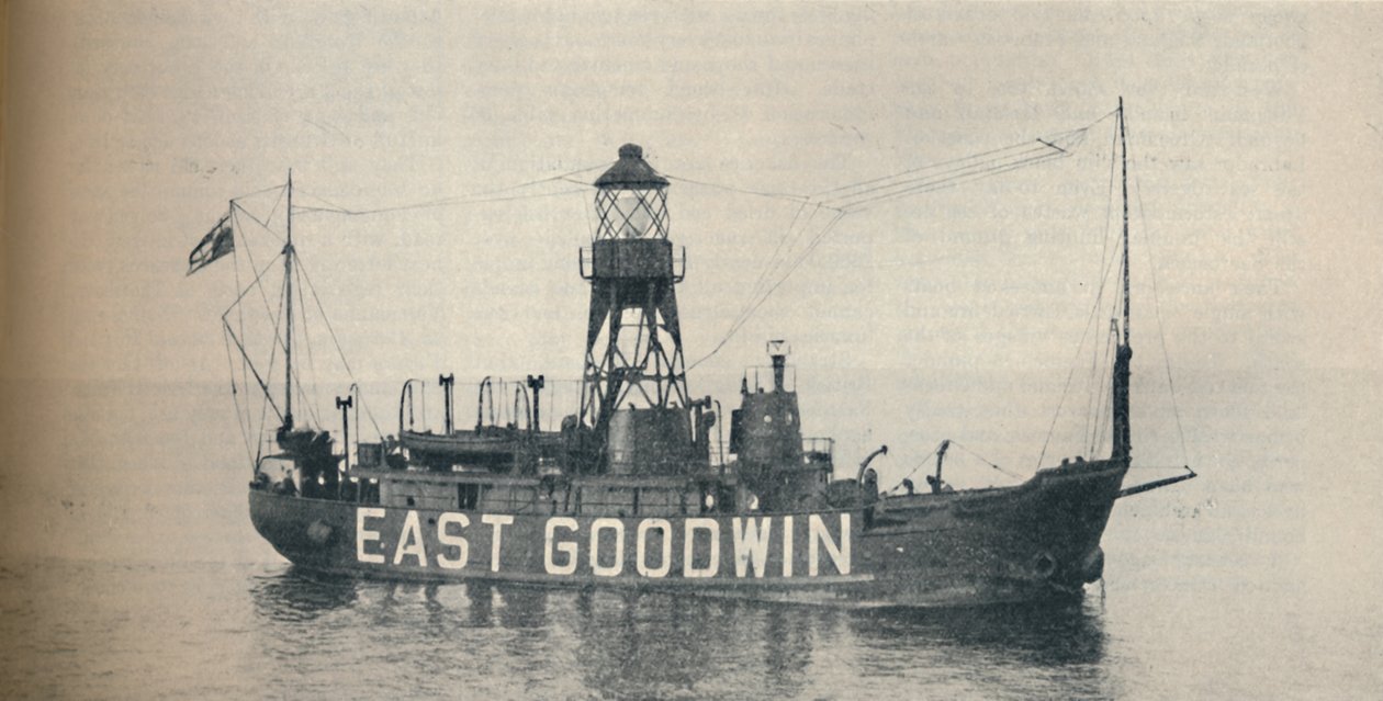 East Goodwin Lightship półtorej mili na wschód od Goodwin Sands, 1937 r autorstwa Unbekannt