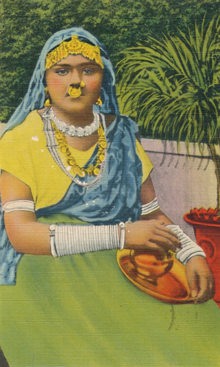 East Indian Girl, Trynidad, BWI, c1952. autorstwa Unbekannt