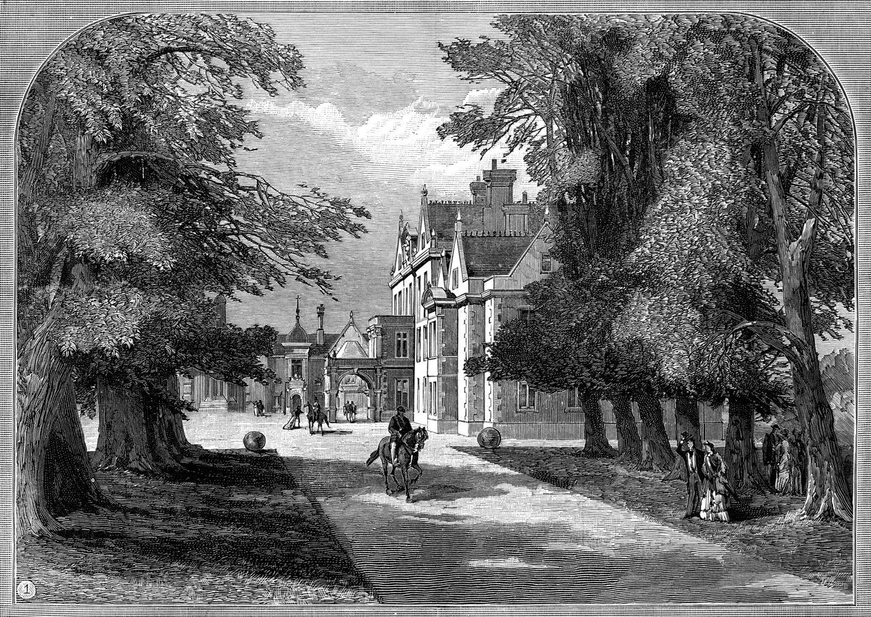 Wschodnie wejście i główne wejście, Sandringham, Norfolk, 1887 autorstwa Unbekannt