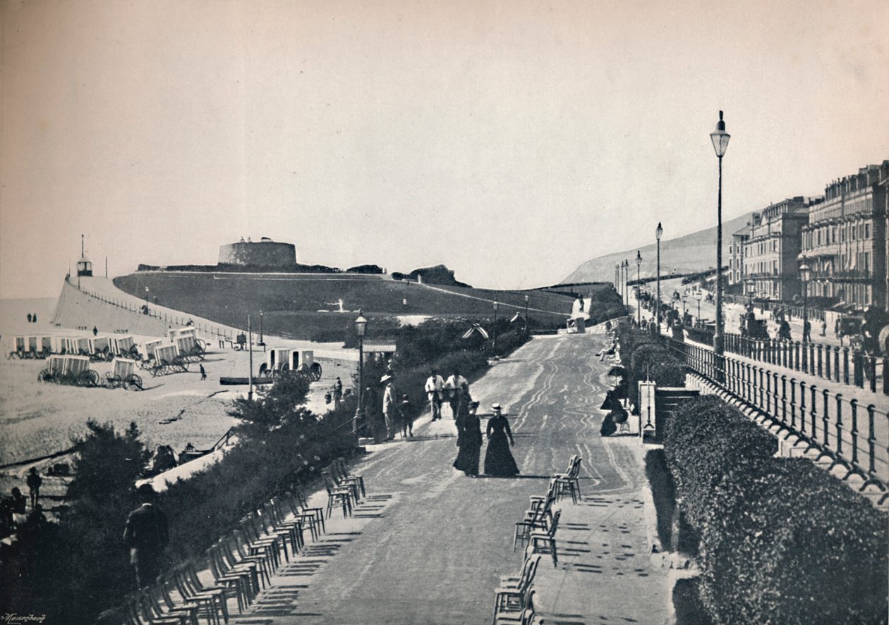 Eastbourne – część promenady z wieżą życzeń, 1895 autorstwa Unbekannt