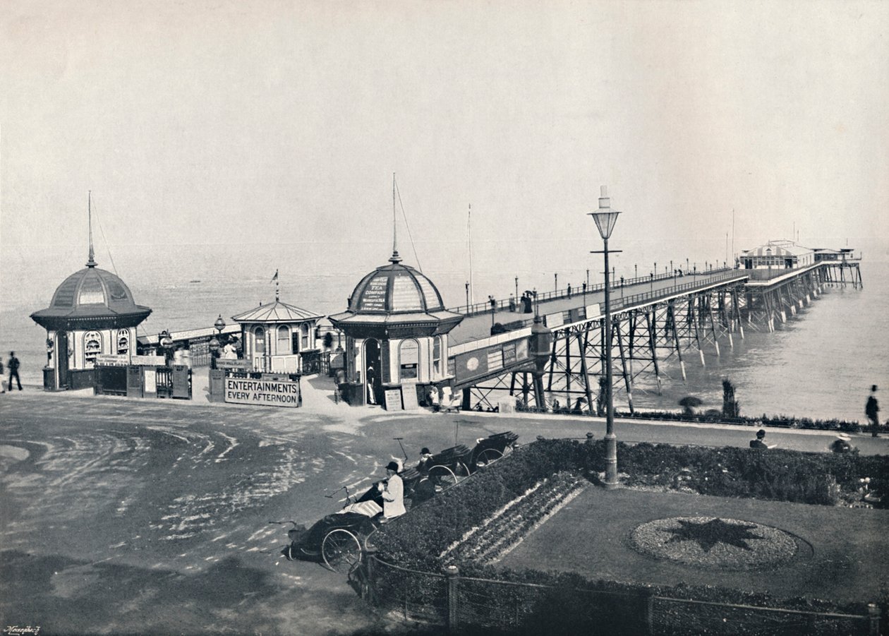 Eastbourne - molo, 1895 autorstwa Unbekannt