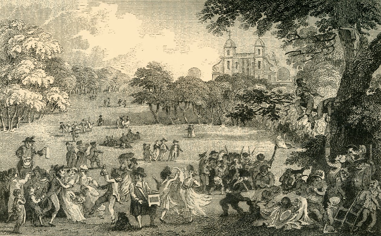 Poniedziałek Wielkanocny w Greenwich Park, ok. 1878 r. autorstwa Unbekannt