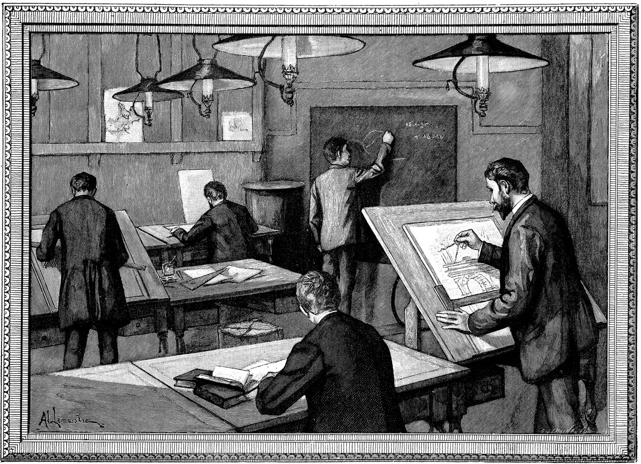 Szkoła Ponts-et-Chaussees, Paryż, 1894 autorstwa Unbekannt