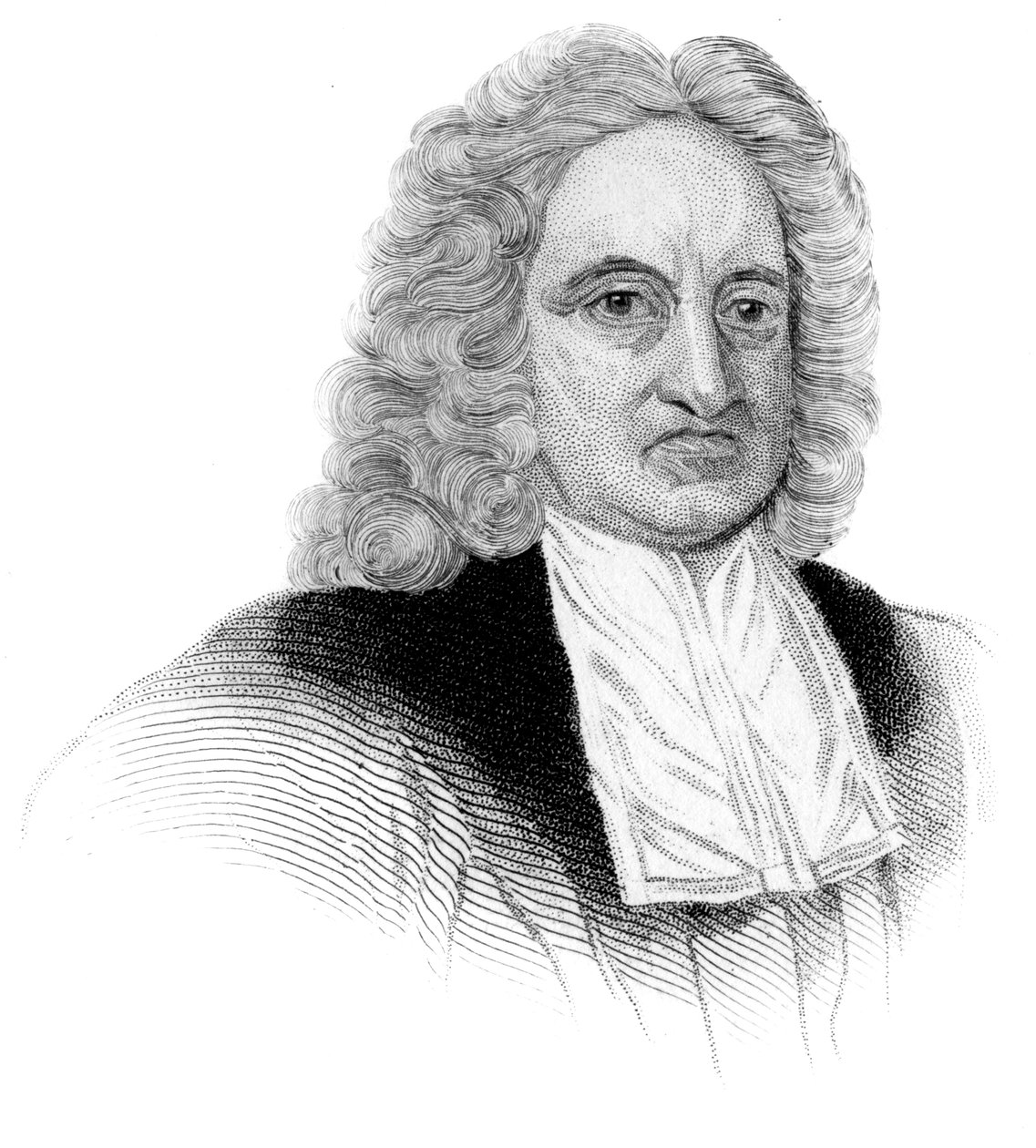 Edmond Halley, angielski astronom, matematyk, meteorolog i fizyk, ok. 1850 autorstwa Unbekannt