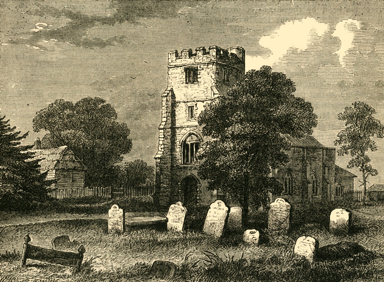 Kościół Edmonton, 1790, c1876. autorstwa Unbekannt