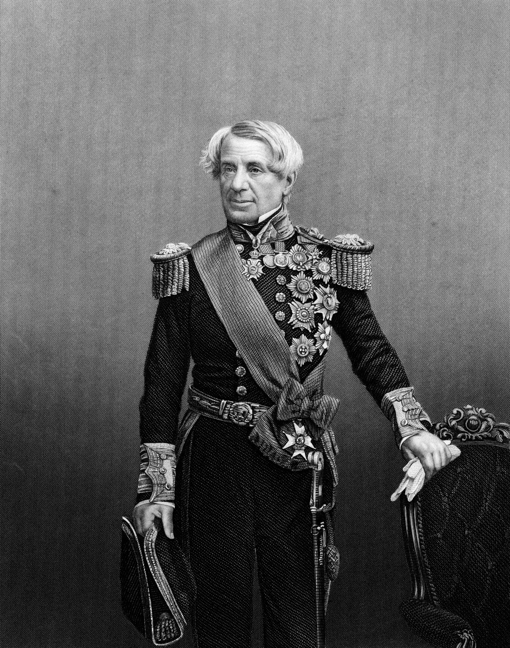 Edmund Lyons, 1. baron Lyons, brytyjski dowódca marynarki wojennej, ok. 1860 r. autorstwa Unbekannt
