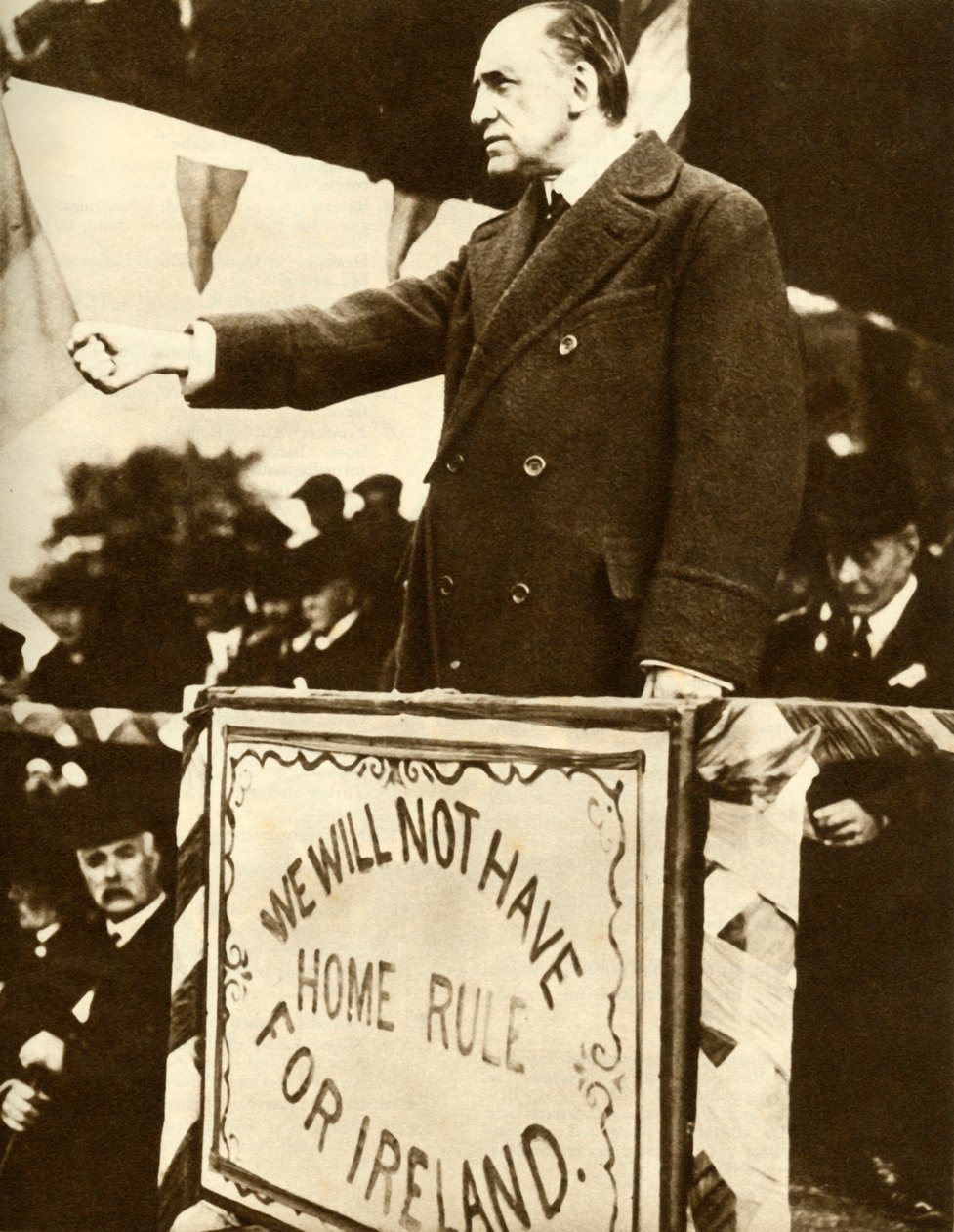 Edward Carson wygłasza przemówienie, 1912, 1935. autorstwa Unbekannt