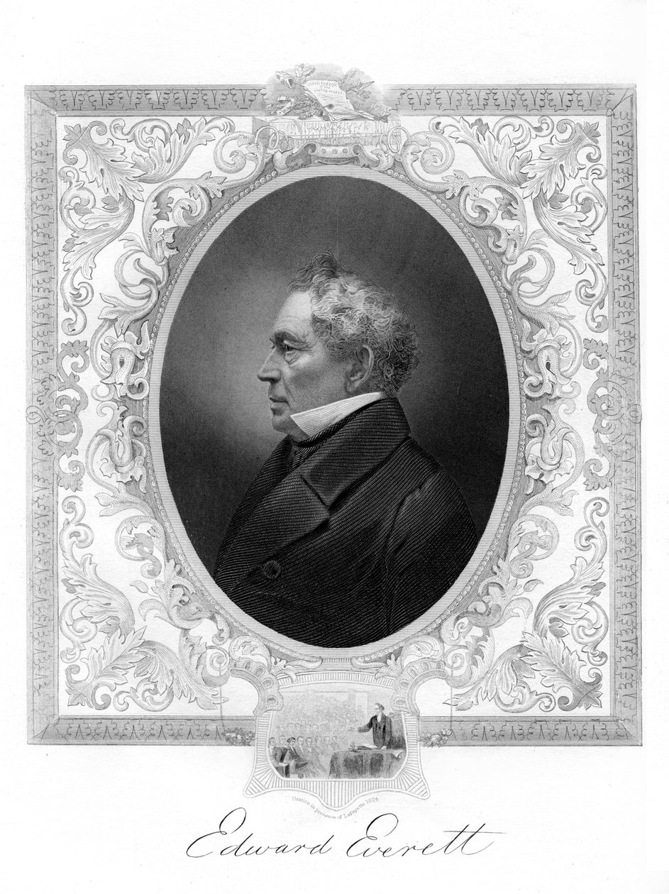 Edward Everett, polityk Amerykańskiej Partii Wigów z Massachusetts, 1862-1867 autorstwa Unbekannt