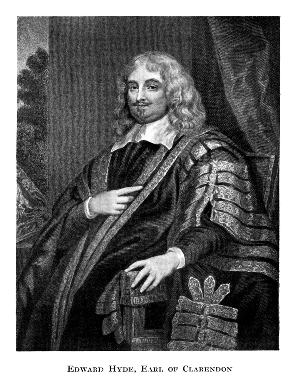 Edward Hyde 1609-1674, 1. hrabia Clarendon, XIX wiek autorstwa Unbekannt
