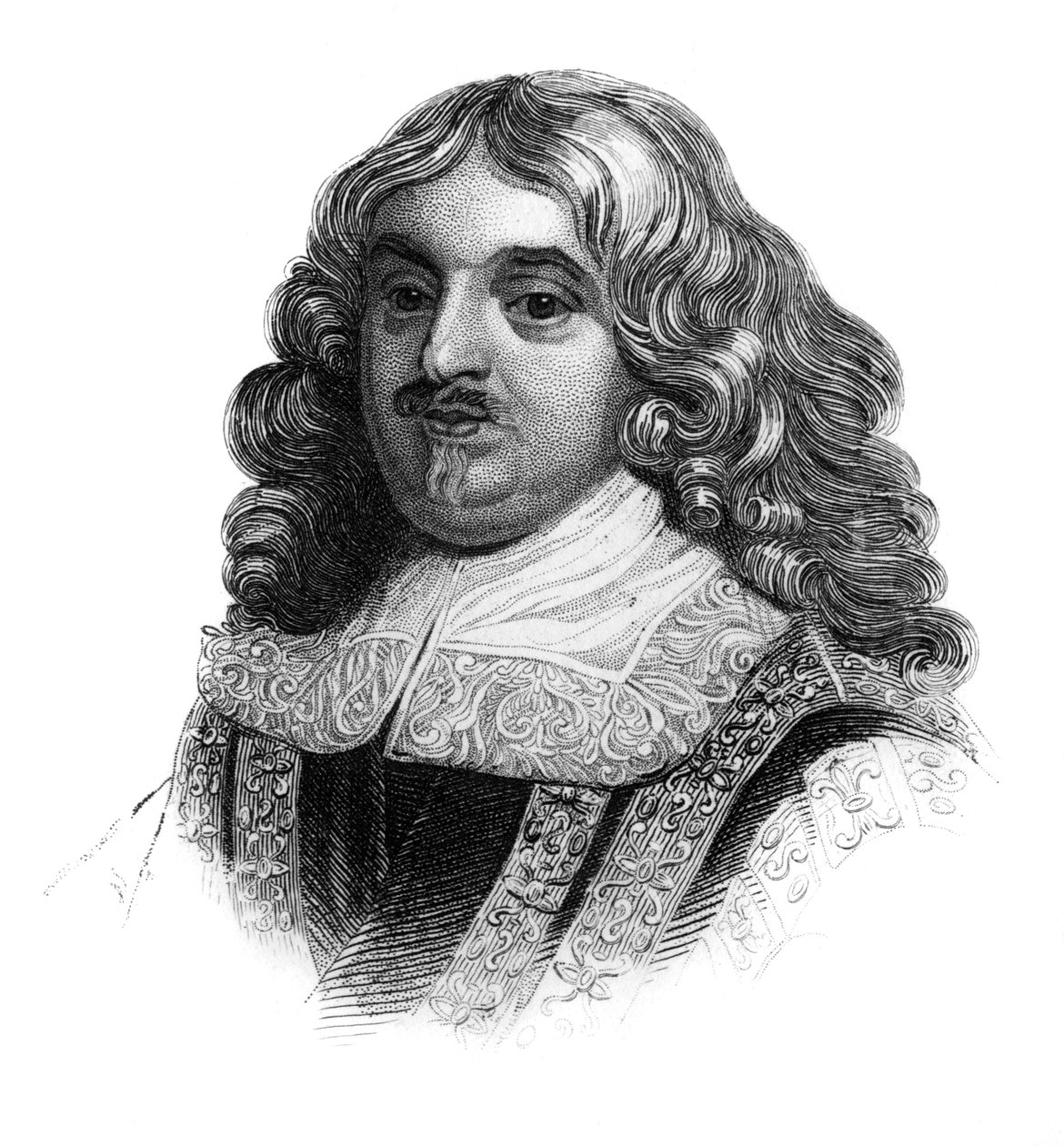Edward Hyde, 1. hrabia Clarendon, XVII-wieczny angielski historyk i mąż stanu, ok. 1850 autorstwa Unbekannt