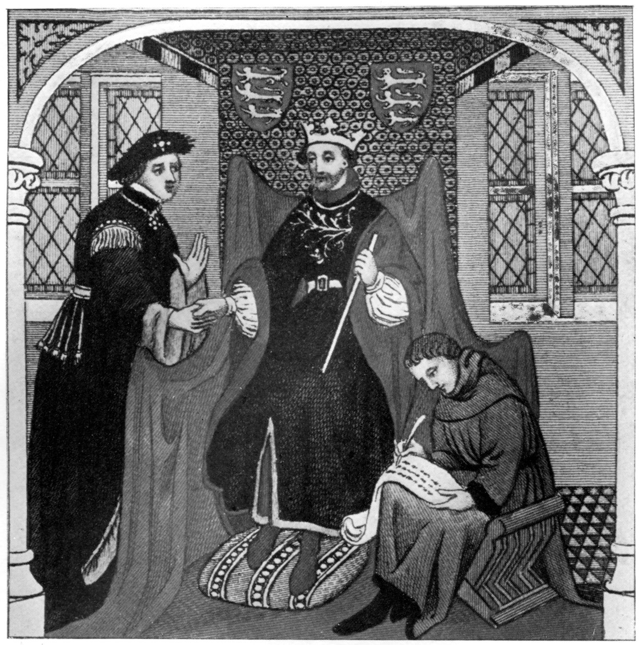 Edward III i hrabia Flandrii, XIV wiek, 1910 autorstwa Unbekannt